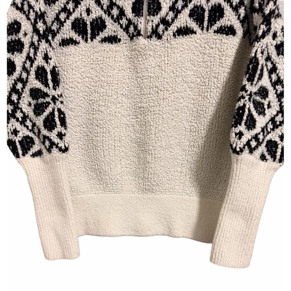 Pilcro Maia Cropped Quarter-Zip‎ Pullover Sweater Women's Size Small - Image 5