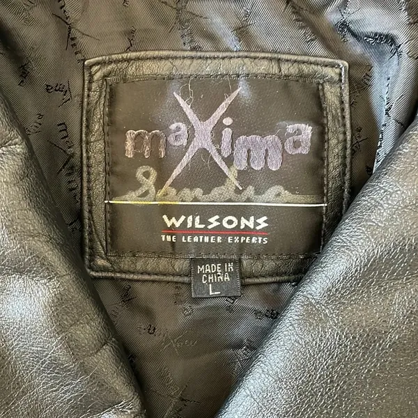 Maxima Wilsons Vintage 100% Leather Jacket Size Large - Image 12