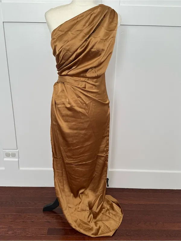 Petal and Pup Nadia Satin Maxi Dress - Image 3
