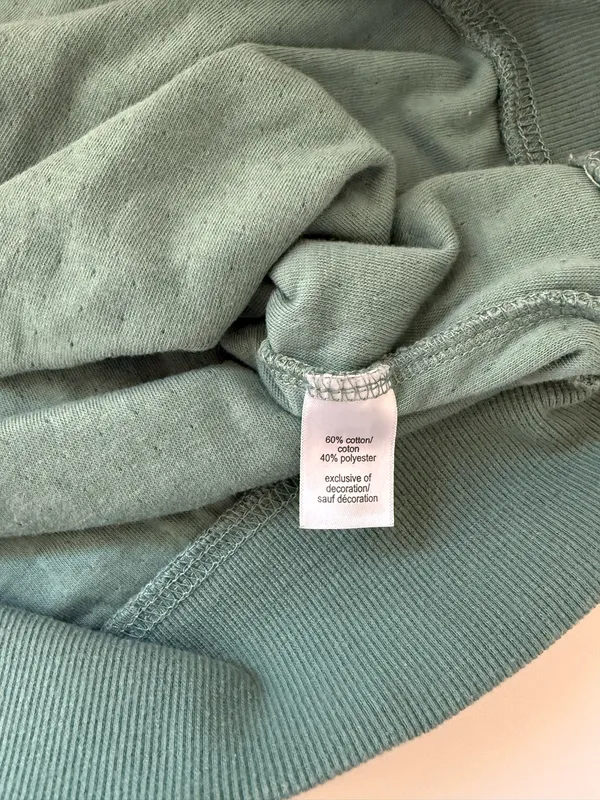 Maurices Relaxed Fit Henley Sweatshirt Solid Teal Green Pullover - Image 9