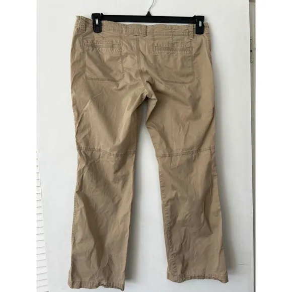 Old Navy Womens Khaki Low Rise Cargo‎ Straight Leg Utility Pants Tan Size 12 - Image 3