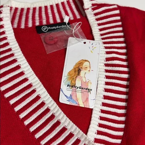 Pretty garden V-Cardigan Sweater NWT - Image 5