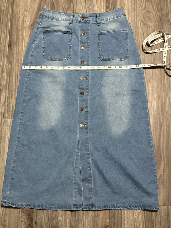 Light Blue Denim Button - Image 5