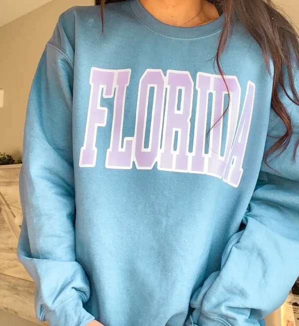 Florida crewneck Blue Size XL - Image 4