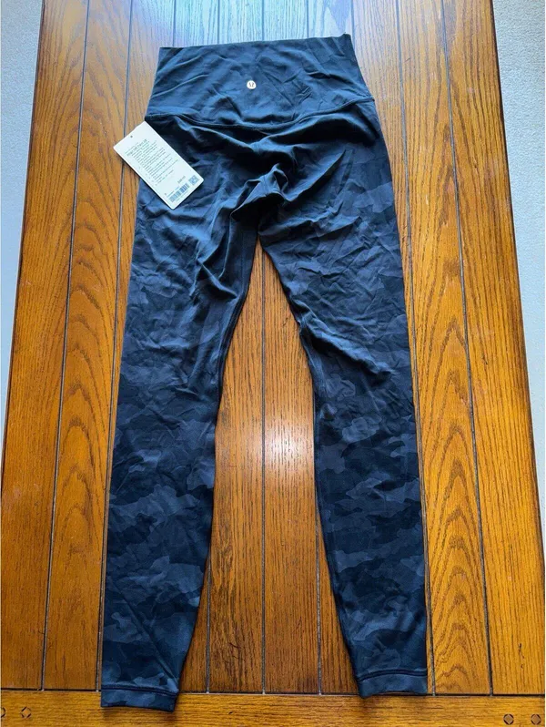 Lululemon Align High Rise 28” Heritage Camo Black H3DC Size 6 NWT - Image 2
