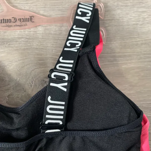 NWT Logo 2 Piece Hot Pink & Black Sports Bra Set - Image 6