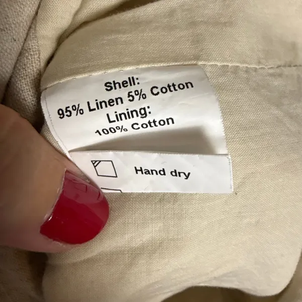 SNDYS Revolve Allegra Cream Natural Linen Button Front Fitted Mini Dress Small - Image 9