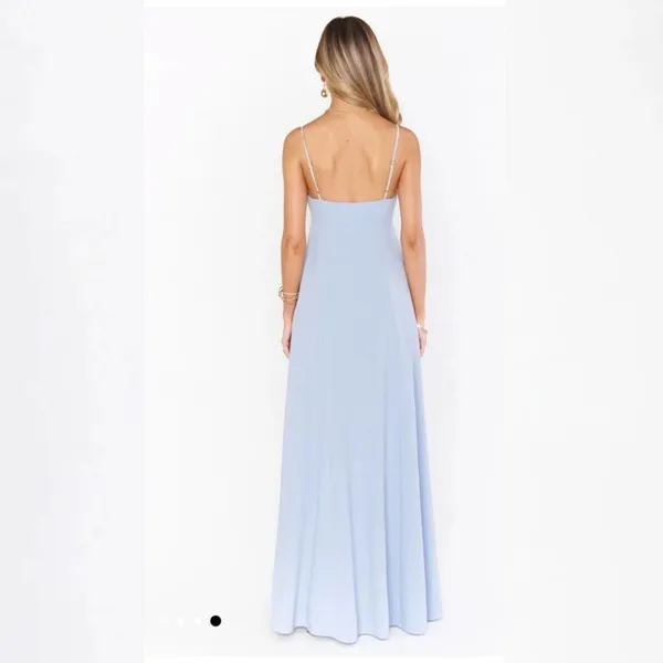 Show Me Your Mumu Madrid steel blue maxi dress XXS - Image 3