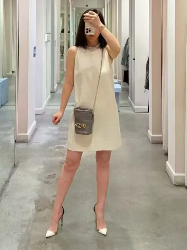 Gucci Zumi Python Snakeskin Mini Bucket Bag Dusty Grey $2850 New in Box - Image 8