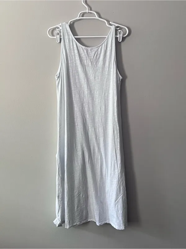 Fresh Produce Women’s 100% Cotton White Tank Dress Size Medium - Image 6