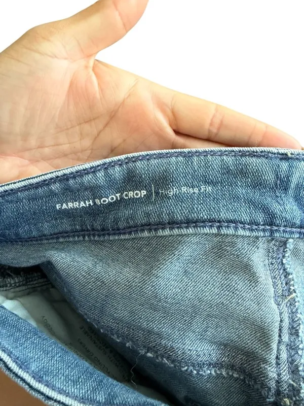 ADRIANO GOLSCHMIED HIgh Rise Bootcut Crop Jeans Size 28 - Image 8