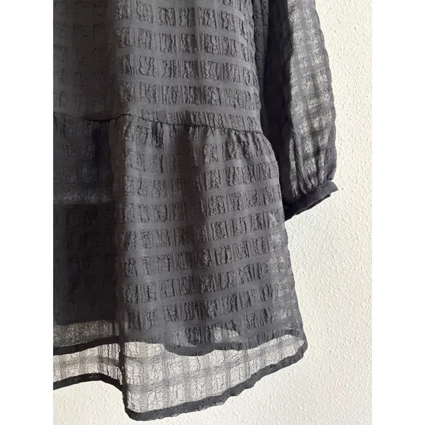 mng by mango dress Black Mini Patterned Size 4‎ Small - Image 5