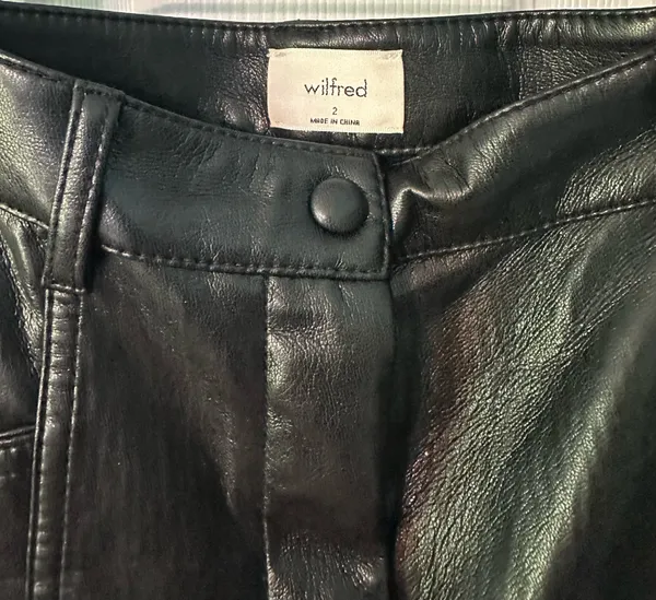 Wilfred Aritzia Rebel Vegan Leather Pants - Image 6