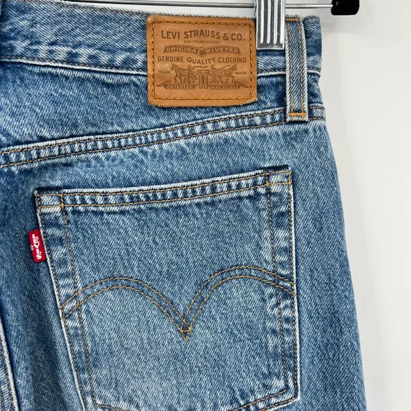 Levi’s Wedgie Cropped Ankle High Rise Distressed Raw Hem Jeans High Waisted 27 - Image 14