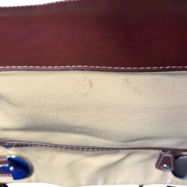 Vintage Etienne Aigner Beige Canvas Leather Shoulder Bag Classic Neutral Purse‎ - Image 3