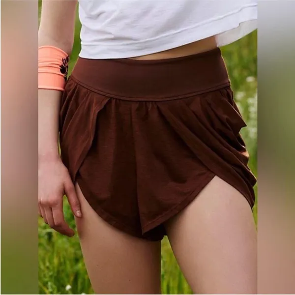 New FP Movement Find Your Flow Shorts in Argan Oil - Image 4