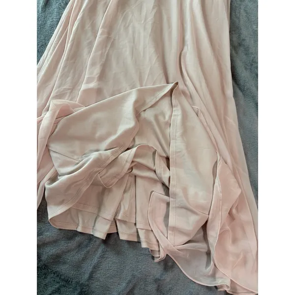 After Six High Neck Halter Backless Maxi Dress Cameo 1545 Size 10R‎ NWT Glam - Image 9