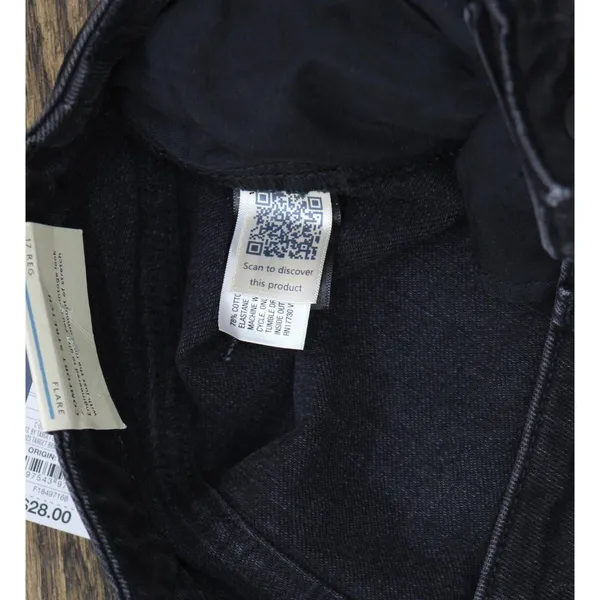 NWT Universal Thread Womens High-Rise Flare Jeans 89510034 Black Wash 17 - Image 10