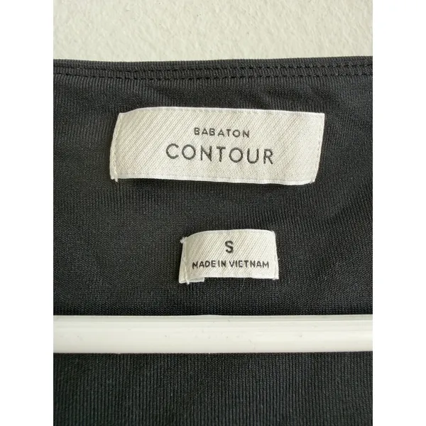 Babaton Contour Long Sleeve Bodysuit Black Sweetheart‎ Neck Thong Small 2619 - Image 3