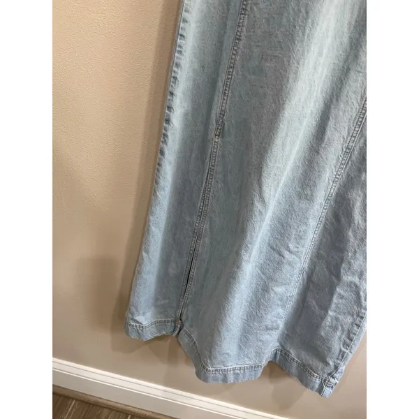 Universal Threads Chambray Denim Maxi Dress Cotton‎ Minimalist XS - Image 8