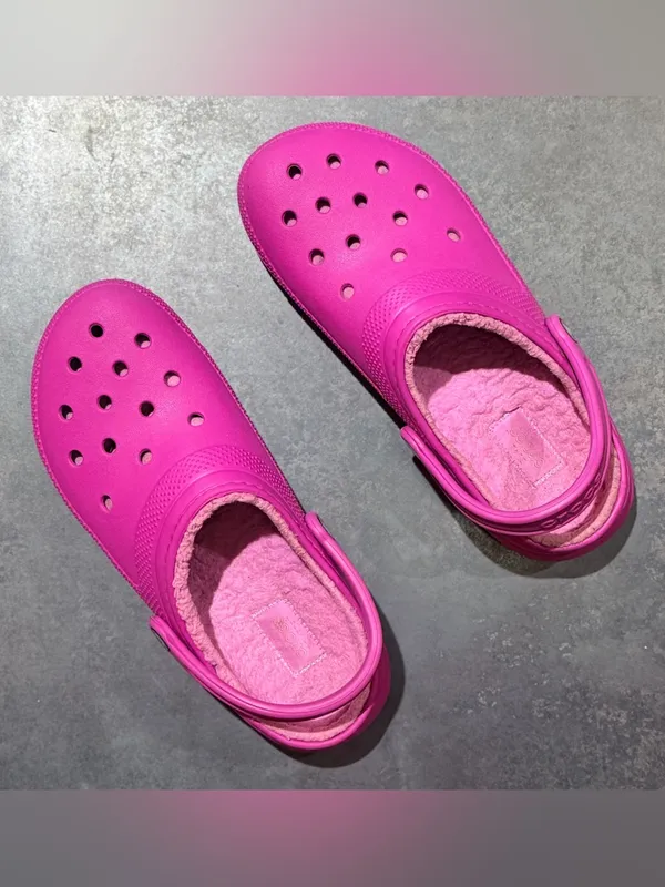 Crocs Pink Matching Fleece Lined Women 11 - Image 9