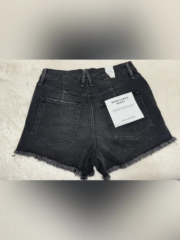 Good American Good Curve Jean Shorts Size 6/28 - Image 8