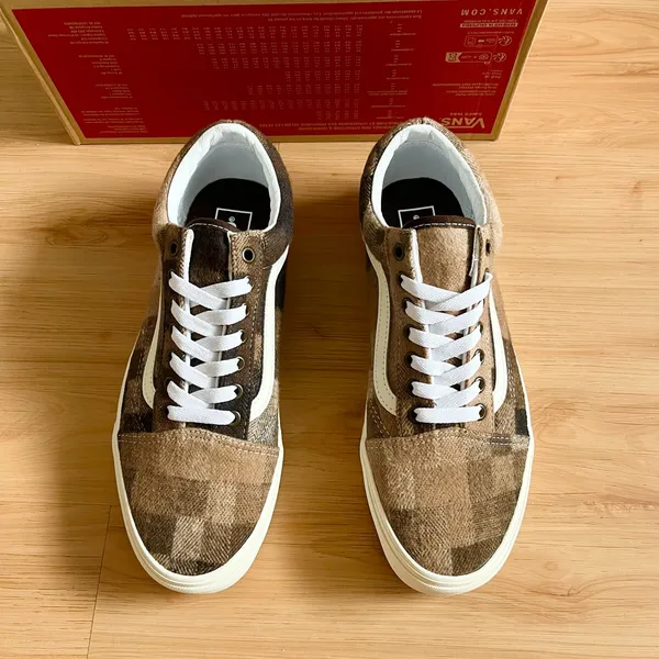 Vans Old Skool 'Checkerboard Sweater - Brown' Mens 9.5 US Women 11.0 US - Image 3