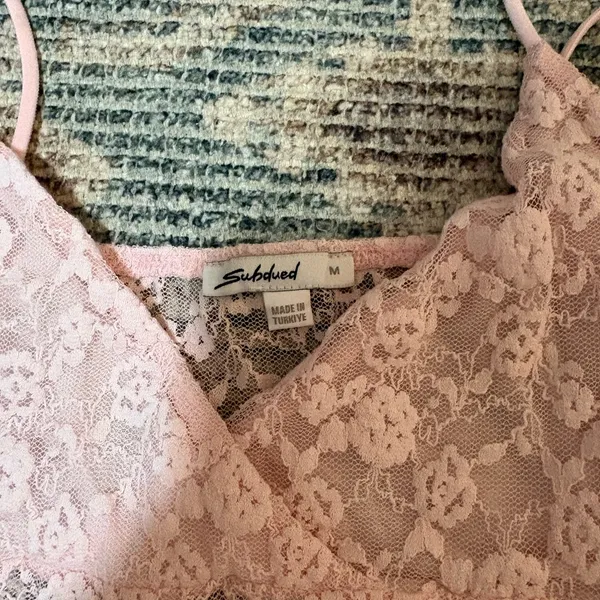 Pink Lace Camisole Top - Image 3