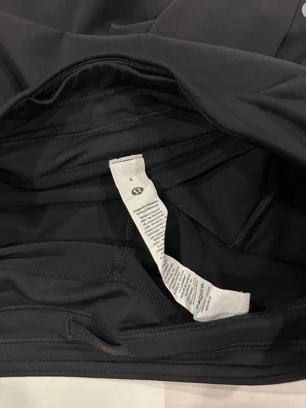 lululemon side pleat high rise tennis skirt black 4 W8ADUS - Image 6