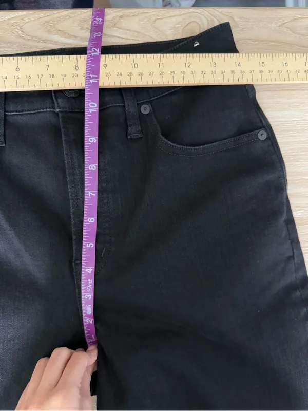 Madewell 28” Perfect Vintage Wide Leg Black Relaxed Office Work - Image 6