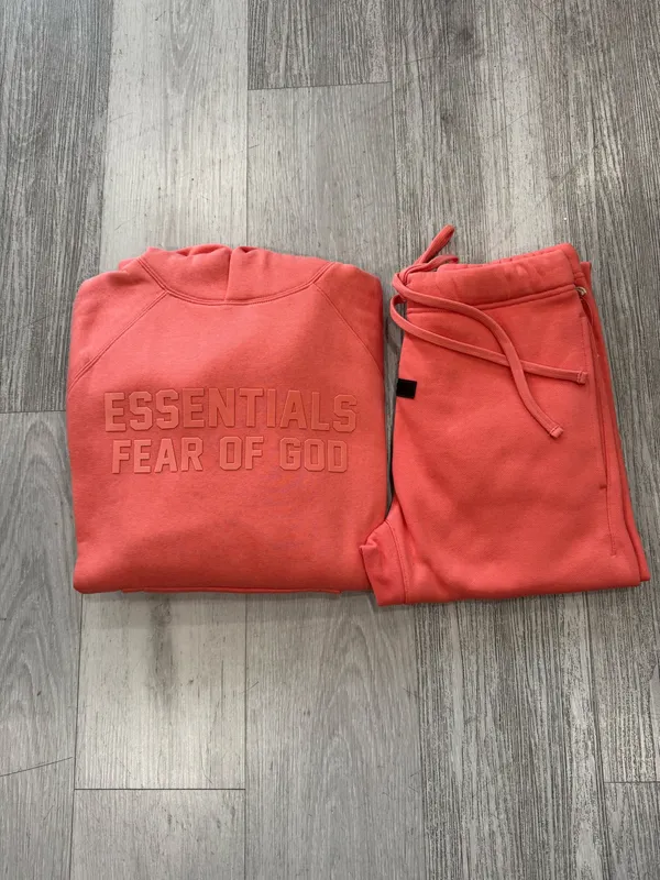 Essential coral hoodie Medium size - Image 2