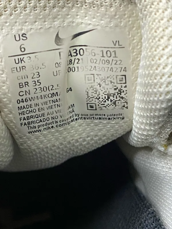 Nike Womens Winflo 8 Premium Sail Metallic Copper Coin Shoes Size 6 - Image 8