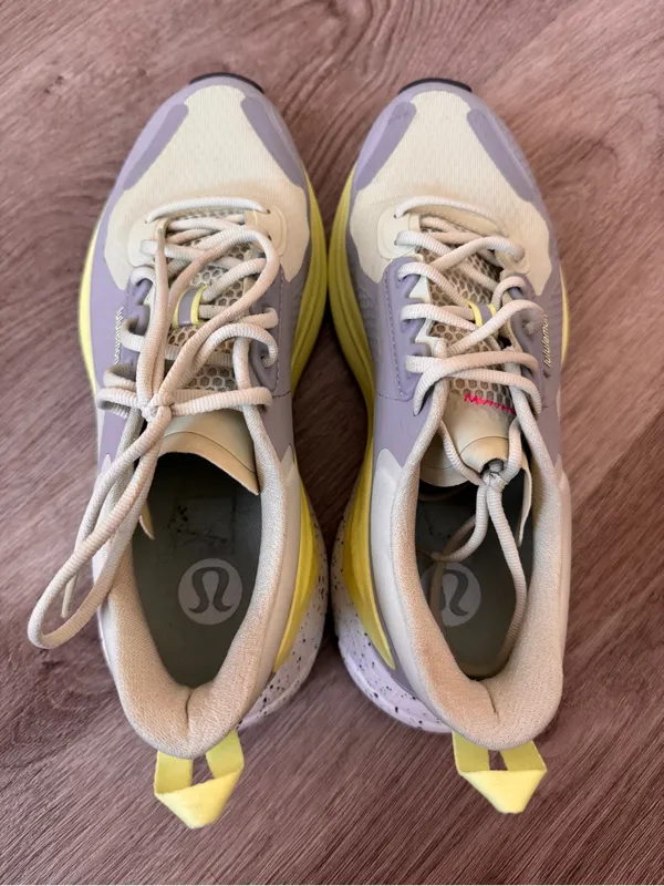 Lululemon Blissfeel Trail Run Dewy Sneakers Tennis Shoes Green Gray Pink 8 - Image 10