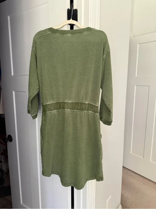 Daily practice Anthropologie‎ Terry Mini Dress green - Image 5