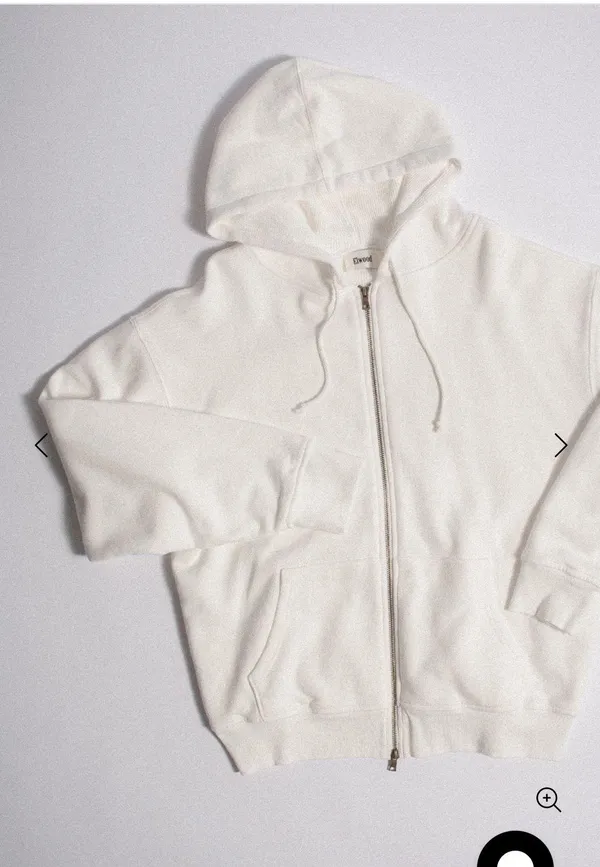 Elwood Core Zip Hoodie White Size L - Image 6