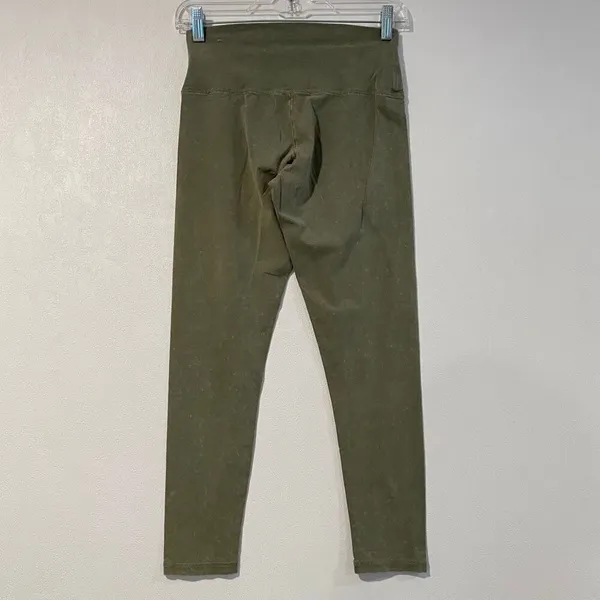 Aerie Chill Play Move Olive Leggings Women’s Medium | High Rise Soft Activewear - Image 2