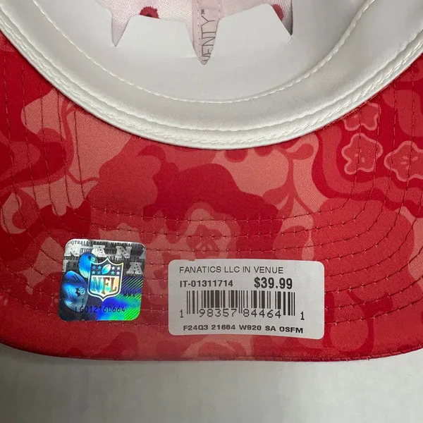 New Era San Francisco 49ers‎ Womens 9Twenty Floral Camo Adjustable Hat - Image 5