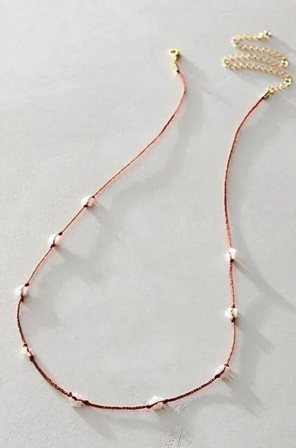 NWT Delicate Flower Belly Chain In Red - Image 2