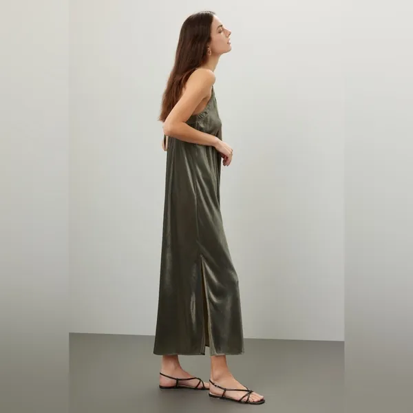 Splendid Velvet Breeze Maxi Slip Dress Green Size XS RTR - Image 2