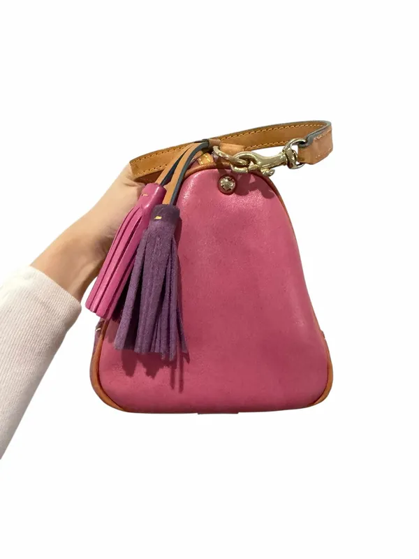 Dooney & Bourke Lindsay Lohan Pink Y2K Charms Bag Multi Color #2 Vintage RARE - Image 7