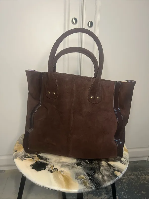 Y2K Gap Genuine Suede Brown Tote Bag - Image 7