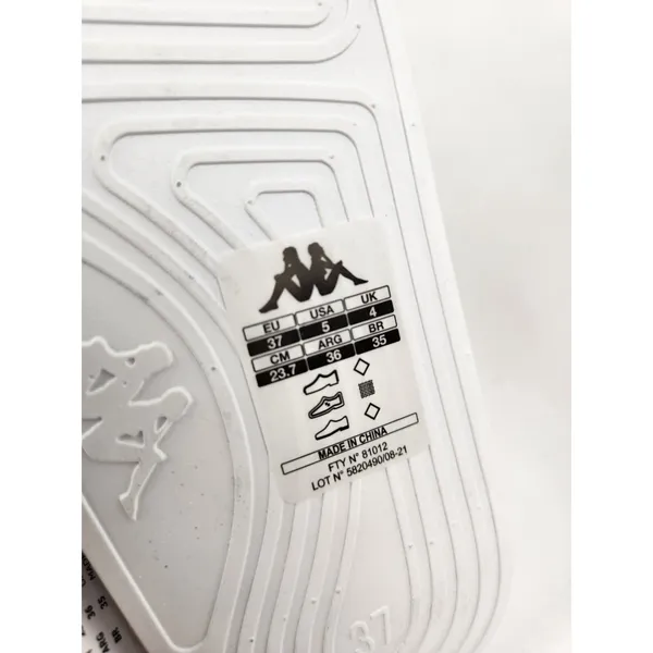New Kappa Slides Banda Adam 9 White-Black Sandals Slip‎ On Shoes Pool Beach SZ 5 - Image 3