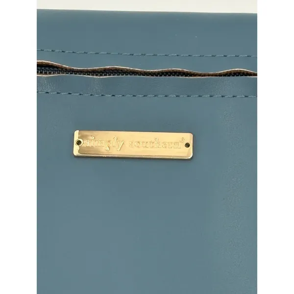 Simply Southern Crescent Sling Bag Blue Faux Leather‎ Crossbody Purse Fanny Pack - Image 5