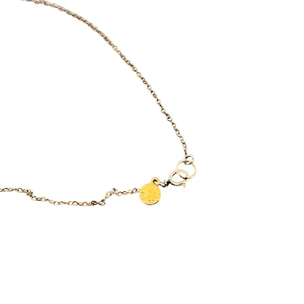 Gorjana Dainty Textured Bar Pendant Necklace 14K Gold Filled 16 Inch - Image 5