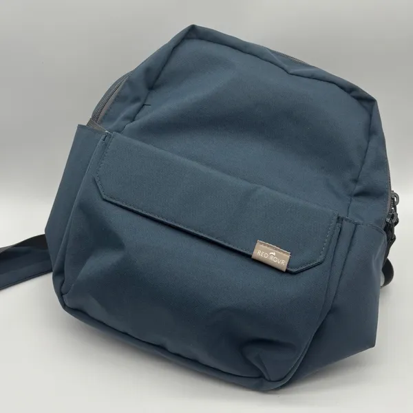 Red Rovr Navy Blue Canvas Backpack Multi Pocket Daily Commuter Bag - Image 5