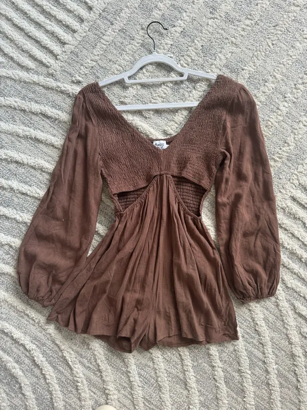 Princess Polly Brown romper - Image 2