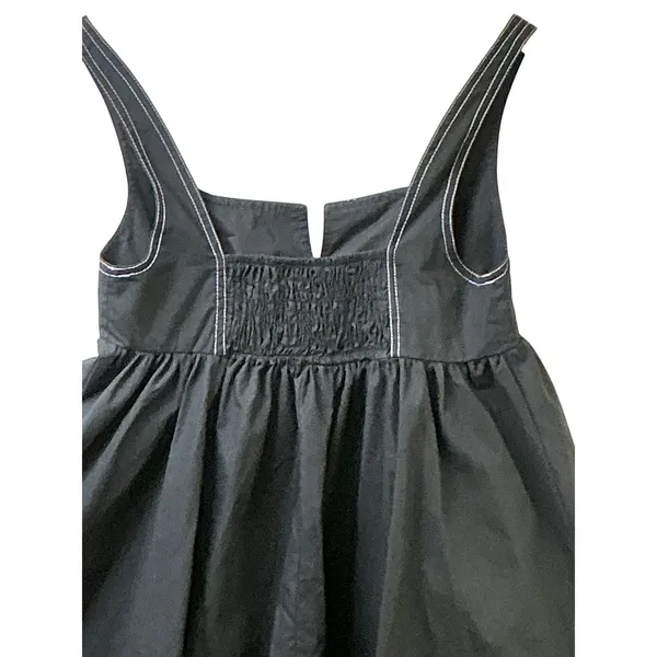 Collusion Black Contrast‎ Stitch Babydoll Mini Dress Square Neck US 2 F103749 - Image 6