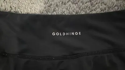 Black Gold Hinge Skirt Pleated - Image 5