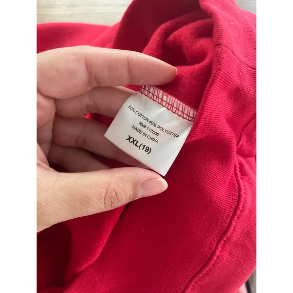 Wound Up All I Hear is Blah Blah Blah Red Pullover Sweatshirt Sweater NEW XXL - Image 7