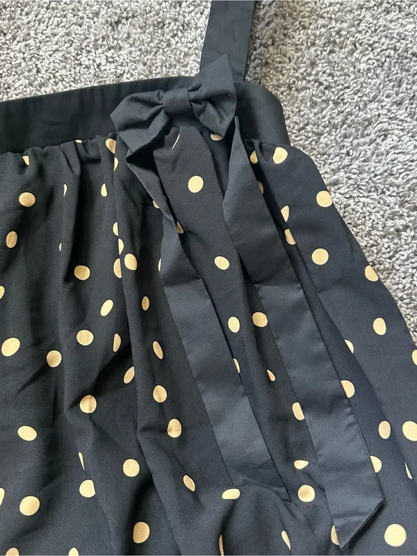 Sugar Thrillz Black Polka Dot Bow Coquette Y2K Bubble Dress - Image 3